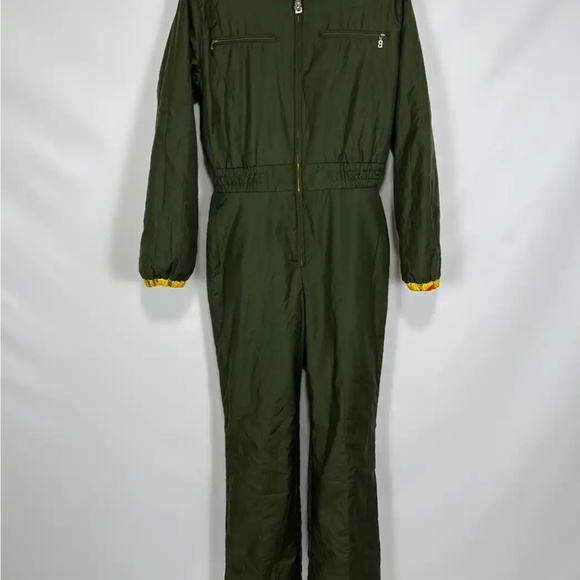Rare Vintage Bogner Ski Suit One Piece Reversible Yellow/Green EU 38 US 6 - Picture 3 of 13